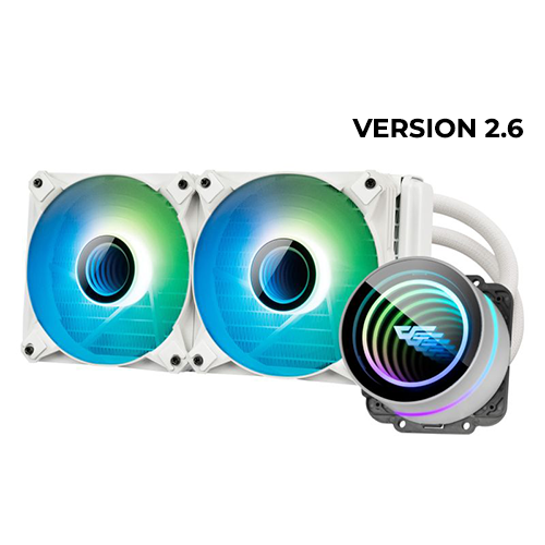 DarkFlash Twister DX240 Ver. 2.6 AIO ARGB (White)